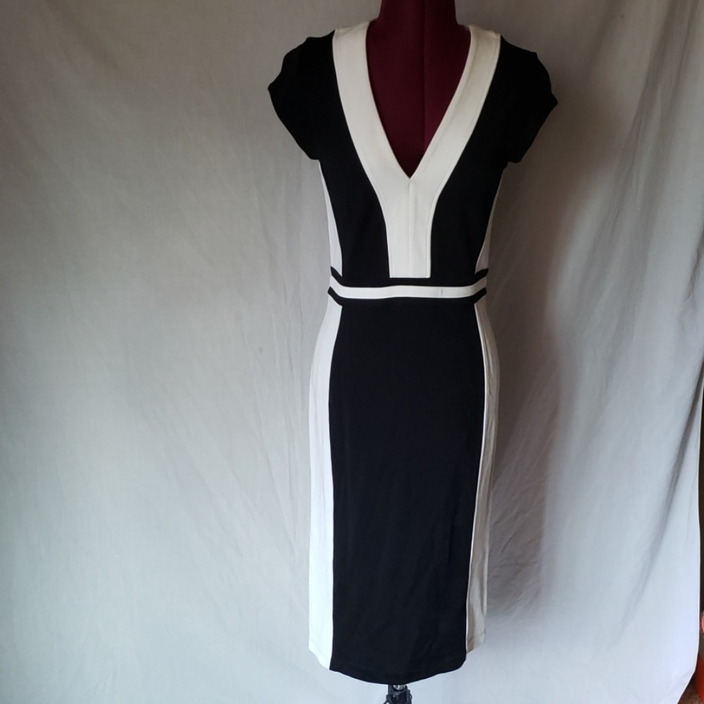 HM H&M  black and white dress size medium